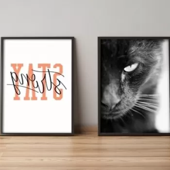 Set 2 tablouri decorative, Alpyros, 2PYSCT-025, 36x51 cm, MDF/PVC imagine