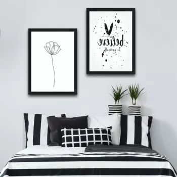 Set 2 tablouri decorative, Believe Set, PAL, Hartie, Multicolor imagine