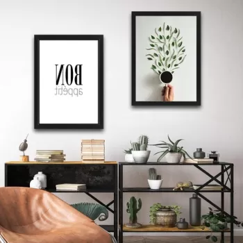 Set 2 tablouri decorative, Bon Appetit Set, PAL, Hartie, Multicolor imagine