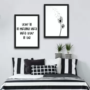 Set 2 tablouri decorative, Dandelion Set, PAL, Hartie, Multicolor imagine