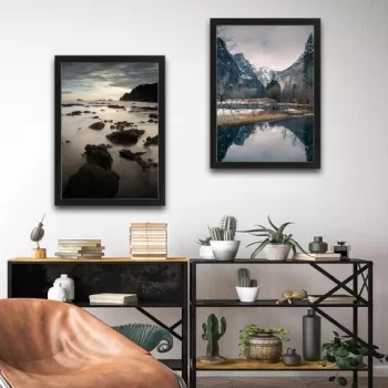 Set 2 tablouri decorative, Landscape Set, PAL, Hartie, Multicolor imagine