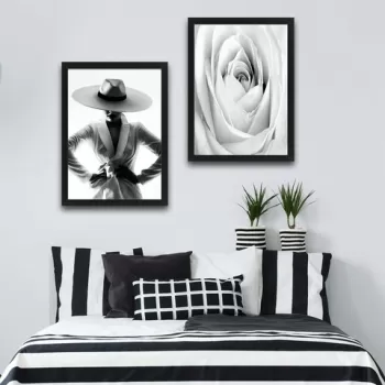 Set 2 tablouri decorative, Love Woman Set, PAL, Hartie, Multicolor imagine