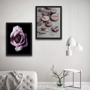 Set 2 tablouri decorative, Macrose Set, PAL, Hartie, Multicolor imagine