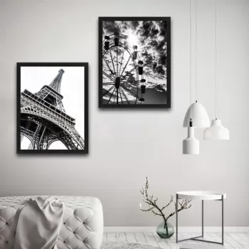 Set 2 tablouri decorative, Paris Set, PAL, Hartie, Multicolor imagine