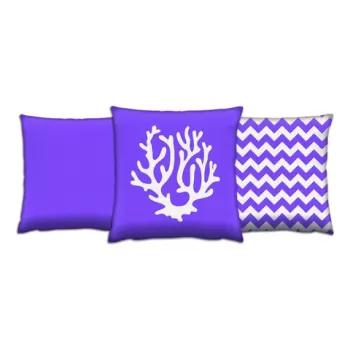 Set 3 perne decorative, AC-4327-4103-4328, 50% Bumbac / 50% Poliester, Multicolor imagine