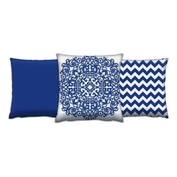 Set 3 perne decorative, AC-4334-4668-4335, 50% Bumbac / 50% Poliester, Multicolor imagine