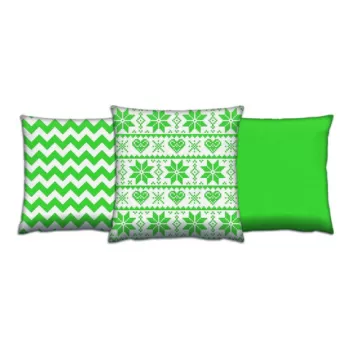 Set 3 perne decorative, AC-4408-4405-4409, 50% Bumbac / 50% Poliester, Multicolor imagine