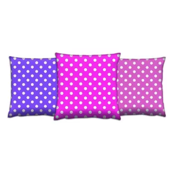 Set 3 perne decorative, AC-4610-4618-4611, 50% Bumbac / 50% Poliester, Multicolor imagine