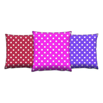 Set 3 perne decorative, AC-4611-4618-4612, 50% Bumbac / 50% Poliester, Multicolor imagine