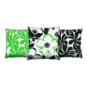 Set 3 perne decorative, AC-4673-4084-4082, 50% Bumbac / 50% Poliester, Multicolor imagine