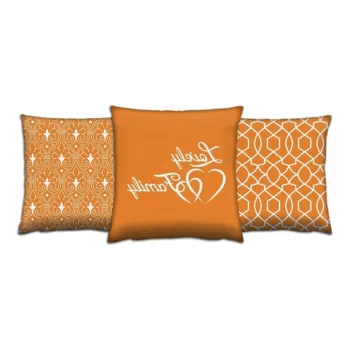 Set 3 perne decorative, AC-4714-4023-4533, 50% Bumbac / 50% Poliester, Multicolor imagine