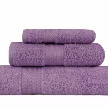Set 3 prosoape de baie, 100% bumbac, Hobby, lila imagine