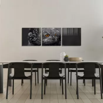 Set 3 tablouri decorative, 1407, Sticla temperata, 60 x 60 cm, 3 piese, Multicolor imagine