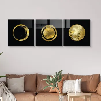 Set 3 tablouri decorative, 2045, 40 x 40 cm, 3 piese, Multicolor imagine
