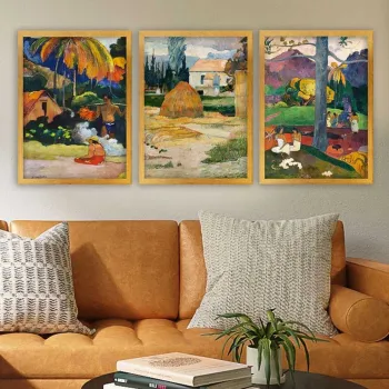 Set 3 tablouri decorative, 3AC_UN3897173_3545, Polistiren, Multicolor imagine