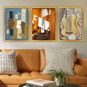 Set 3 tablouri decorative, 3AC_UNPP14_5575, Polistiren, Multicolor imagine