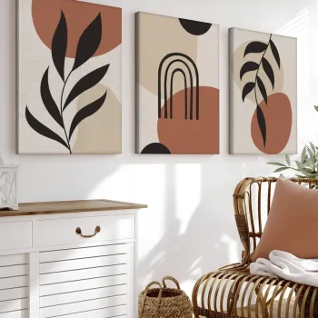Set 3 tablouri decorative, 3Cnvs9, 50 x 70 cm, 3 piese, Multicolor imagine