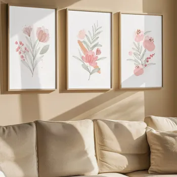 Set 3 tablouri decorative, 3Dartsohoset100, MDF, Multicolor imagine