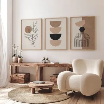 Set 3 tablouri decorative, 3Dartsohoset49, MDF, Multicolor imagine