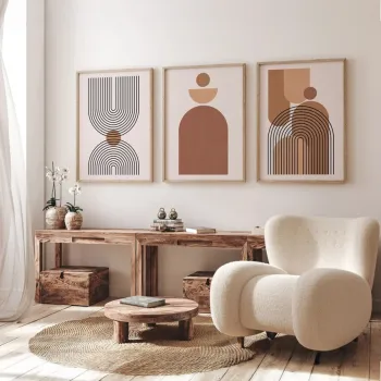 Set 3 tablouri decorative, 3Dartsohoset68, MDF, Multicolor imagine
