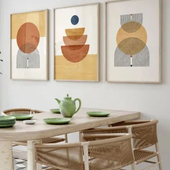 Set 3 tablouri decorative, 3Dartsohoset7, MDF, Multicolor imagine