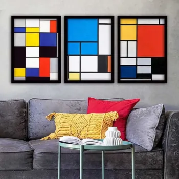 Set 3 tablouri decorative, 3SC_UN3219929_3545, Polistiren, Multicolor imagine