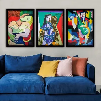 Set 3 tablouri decorative, 3SC_UNPP13_5575, Polistiren, Multicolor imagine