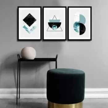 Set 3 tablouri decorative, Alpha Wall, Rebirth, 36x51 cm imagine