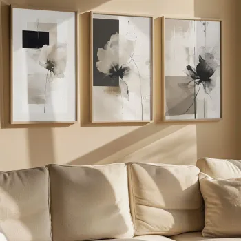Set 3 tablouri decorative, Artvmodel40-Ahsap, Vopsea: 100% MDF (grosime: 2,7 mm), Multicolor imagine