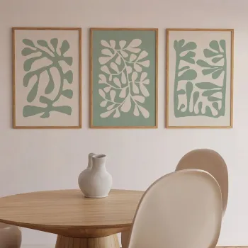 Set 3 tablouri decorative, Ersy3Ham18, MDF, Multicolor imagine
