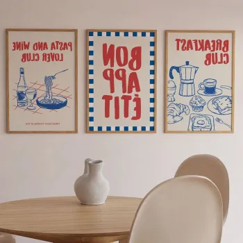 Set 3 tablouri decorative, Ersy3Ham3, MDF, Multicolor imagine