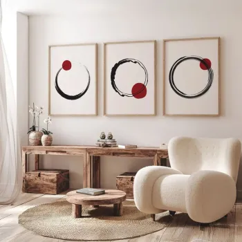 Set 3 tablouri decorative, Ersydata5-5070, MDF, Multicolor imagine