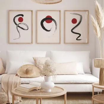 Set 3 tablouri decorative, Ersydata6-5070, MDF, Multicolor imagine