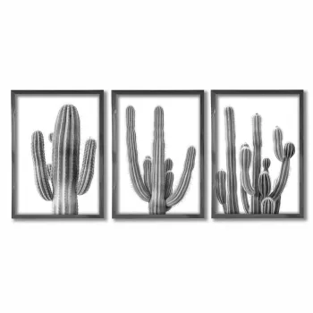 Set 3 tablouri decorative, GE275-L, Lemn, Multicolor imagine