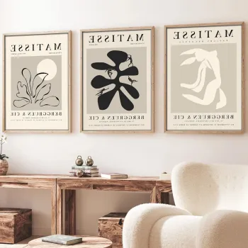 Set 3 tablouri decorative, Huhu252, Cadru: 100% LEMN MASIV (Grosime: 2 cm), Multicolor imagine