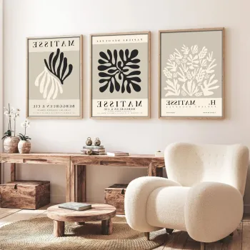 Set 3 tablouri decorative, Huhu257, Cadru: 100% LEMN MASIV (Grosime: 2 cm), Multicolor imagine