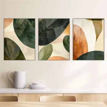 Set 3 tablouri decorative, Mdf, Imprimare digitala, Multicolor imagine