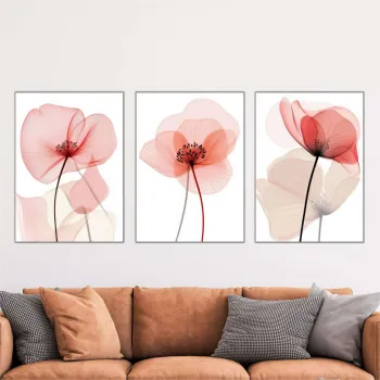 Set 3 tablouri decorative, Mdf, Imprimare digitala, Multicolor imagine