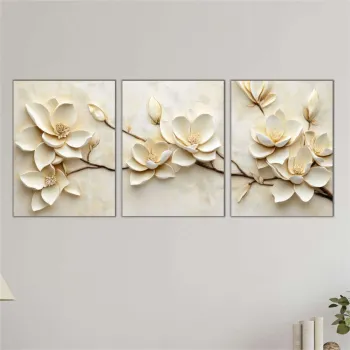 Set 3 tablouri decorative, Mdf, Imprimare digitala, Multicolor imagine