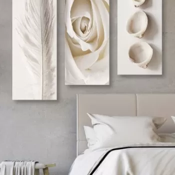 Set 3 tablouri decorative, MDF0086, MDF , 20 x 50 cm, 3 piese, Multicolor imagine