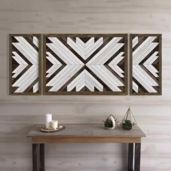 Set 3 tablouri decorative, TAH037, MDF, Imprimat UV, Multicolor imagine