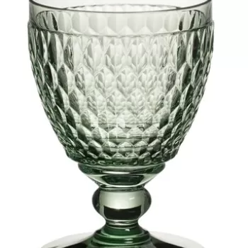 Set 4 pahare de apa, Villeroy & Boch, Boston, 400 ml, sticla cristal, verde imagine