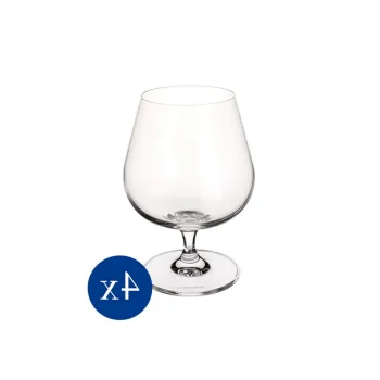 Set 4 pahare de coniac, Villeroy & Boch, Entree, 400 ml, sticla cristal imagine