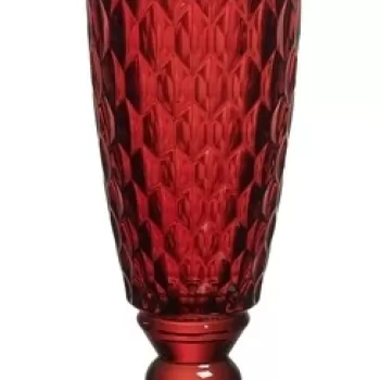 Set 4 pahare de sampanie, Villeroy & Boch, Boston, 145 ml, sticla cristal, rosu imagine