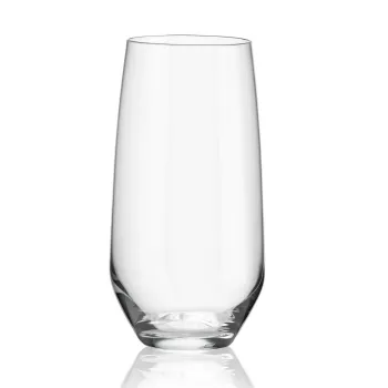 Set 4 pahare Long Drink, Charisma, Rona, 460 ml, sticla, transparent imagine