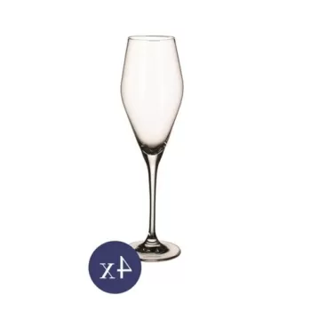 Set 4 pahare pentru sampanie, Villeroy & Boch, La Divina, 260 ml, sticla cristal imagine