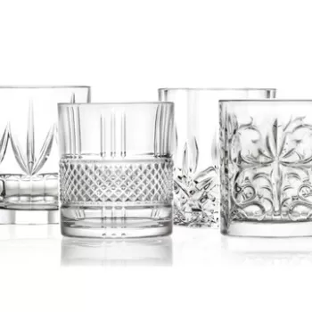 Set 4 pahare pentru whiskey, Spirts, Brandani, 400 ml, sticla cristal imagine