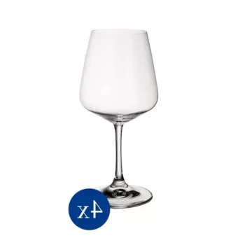 Set 4 pahare vin rosu, Villeroy & Boch, Ovid, 590 ml, sticla cristal imagine