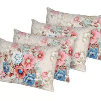 Set 4 perne Bouquet, microfibra matlasata Alcam, 50x70 cm imagine