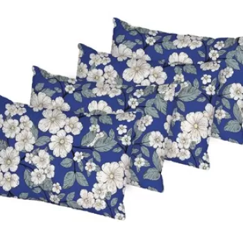 Set 4 perne Daisy, microfibra matlasata Alcam, 50x70 cm imagine